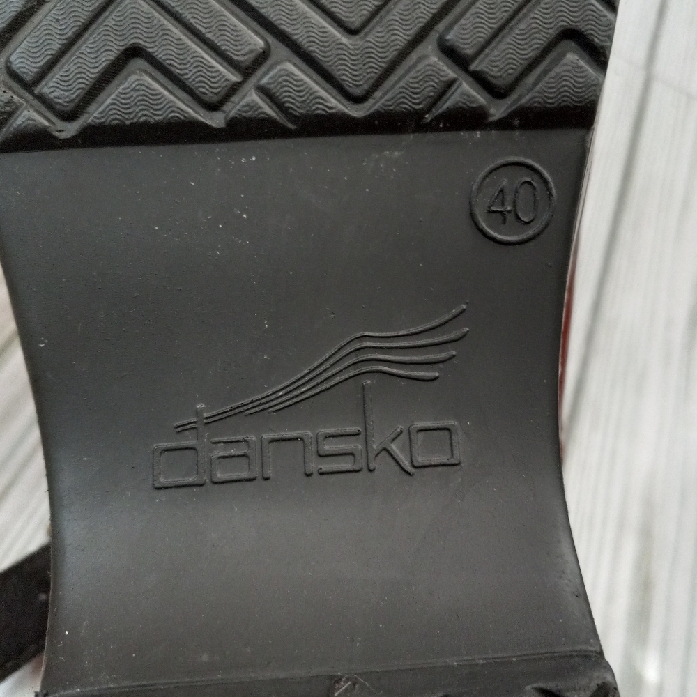 Dansko Braided Leather Clog Mules - Picture 10 of 11